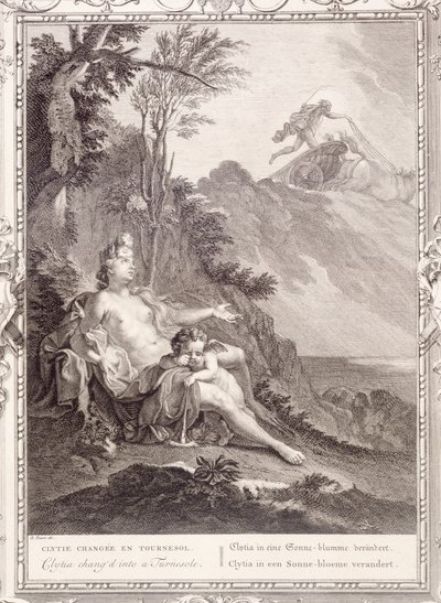 Clytia Turned into a Turnesole, 1731 by Bernard Picart